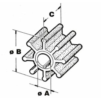 cef impeller 500108 key drive 12